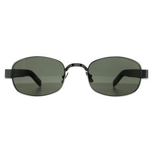 Saint Laurent Oval Unisex Silver Havana Grey SL 706