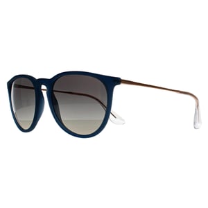 Ray-Ban RB4171 Erika 681311 gepolijst rubber blauw gradiÃ«nt grijs zonnebril