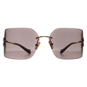 Miu Miu Rimless Womens Gold Light Purple Brown MU54YS