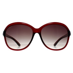 Seksy Oval Womens Transparent Burgundy Smoke Gradient N2812