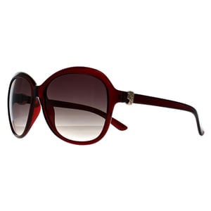 Seksy Oval Womens Transparent Burgundy Smoke Gradient N2812