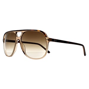 Ray-Ban Square Mens Polished Havana On Transparent Brown Light Brown Gradient Bill RB2198