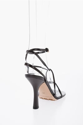 Läder THE LINE Mules 9cm i brunt