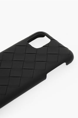 Intreccio Läderfodral till iPhone 11 i Svart