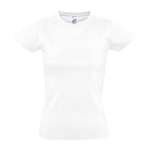 SOLS Womens/Ladies Imperial Short-Sleeved T-Shirt (Absolute White)