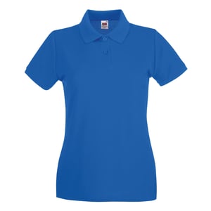 Fruit of the Loom Dames/Dames Premium Piqué Katoen Polo Shirt (Koningsblauw)