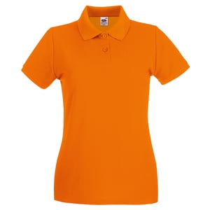Fruit of the Loom Dames/Dames Premium Piqué Katoen Polo Shirt (Oranje)