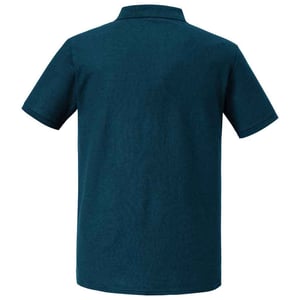 Russell Heren Authentiek Piqué Poloshirt (Benzineblauw)