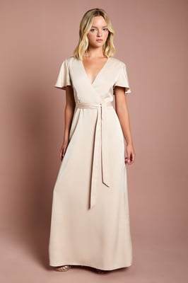 Teen Coast Angel Sleeve Bridesmaids Dress