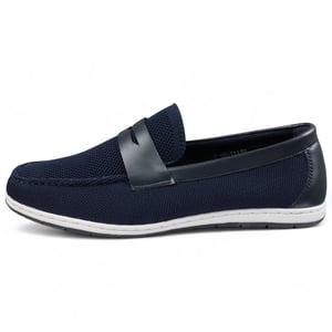 Men’s Navy Breathable Loafers Lightweight Slip-On