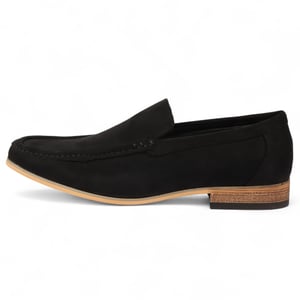 Men's Black Suede Loafers Lightweight Slip-On Casual Shoes
