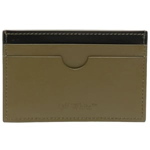 Off-white Jitney Simple Card Case Militaire Groene Accessoires