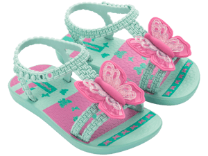 IPANEMA BUTTERFLY BABY GREEN/PINK