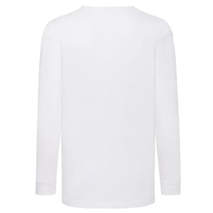Fruit of the Loom Waardevol kinder/T-shirt met lange mouwen (Wit)