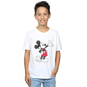Disney Jongens Mickey Mouse Traditioneel Golf T-shirt (Wit)