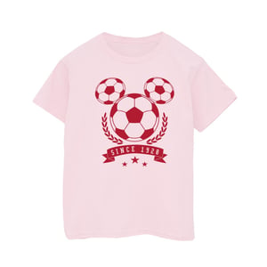 Disney Jongens Mickey Voetbalhoofd T-Shirt (Baby Roze)
