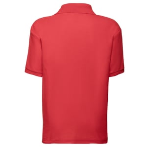 Fruit of the Loom Kinder/Kinder 65/35 Effen Piqué Poloshirt (Rood)