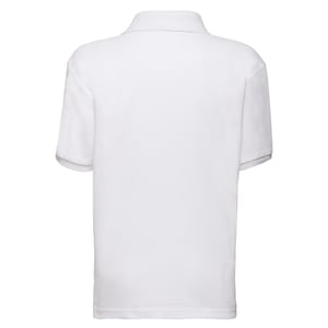 Fruit of the Loom Kinder/Kinder 65/35 Piqué Poloshirt (Wit)