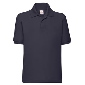 Fruit of the Loom Kinder/Kinder 65/35 Effen Piqué Poloshirt (Deep Navy)