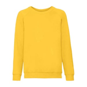 Fruit of the Loom Klassiek Raglan Sweatshirt voor kinderen/Kinderen (Zonnebloem)