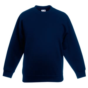 Fruit Of The Loom Kids Unisex klassieke 80/20 set-in sweater (Donker Marine)