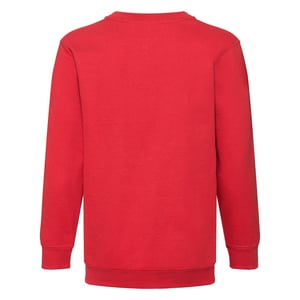 Fruit Of The Loom Kids Unisex klassieke 80/20 set-in sweater (Rood)