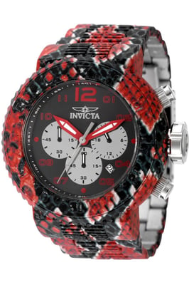 Invicta Pro Diver 48552 Heren Horloge - Quartz Uurwerk - Roestvrij Staal met zwarte Wijzerplaat - 52mm