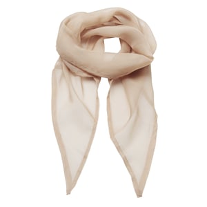 Premier Dames/vrouwenwerk Chiffon Formele Sjaal (Natuurlijk)