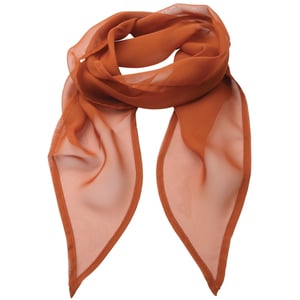 Premier Dames/vrouwenwerk Chiffon Formele Sjaal (Kastanje)