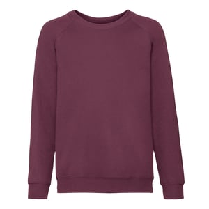 Fruit of the Loom Klassiek Raglan Sweatshirt voor kinderen/Kinderen (Bourgondië)