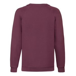 Fruit of the Loom Klassiek Raglan Sweatshirt voor kinderen/Kinderen (Bourgondië)