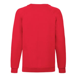 Fruit of the Loom Klassiek Raglan Sweatshirt voor kinderen/Kinderen (Rood)