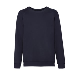 Fruit of the Loom Klassiek Raglan Sweatshirt voor kinderen/Kinderen (Deep Navy)