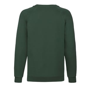 Fruit of the Loom Klassiek Raglan Sweatshirt voor kinderen/Kinderen (Fles groen)