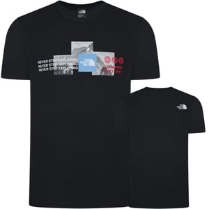The North Face Mens M Mountain Front SS Black T Shirt
