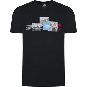 The North Face Mens M Mountain Front SS Black T Shirt