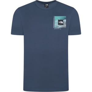 The North Face Mens M Digi Mountain SS Shady Blue T Shirt