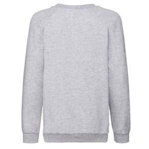 Fruit of the Loom Kinder/Kids Klassiek Heather Raglan Sweatshirt (Heide Grijs)