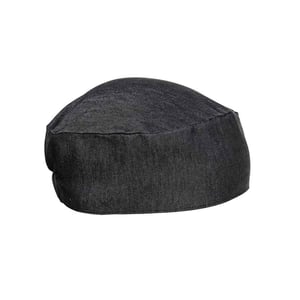 Premier Denim Chef Skull Cap (Black Denim)