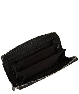 'Serafina' Black Leather Purse