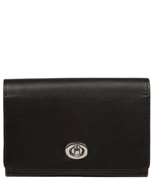 'Adriana' Black Leather Purse