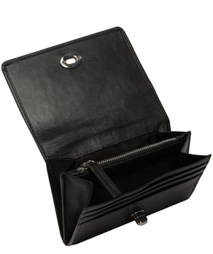 'Adriana' Black Leather Purse