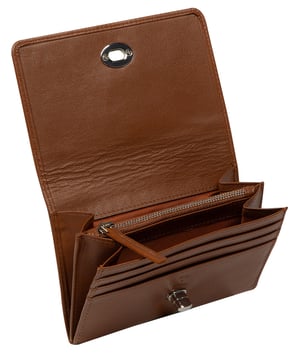 'Adriana' Tan Leather Purse