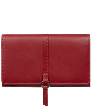 'Floriana' Red Leather Purse