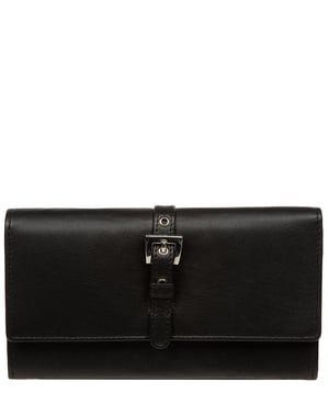'Flavia' Black Leather Purse
