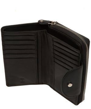 'Vanessa' Black Leather Purse