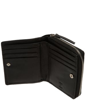 'Lilia' Black Leather Purse
