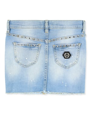 Denim Skirt Crystal