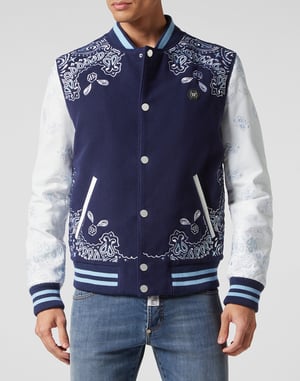 Leren Bomber Paisley