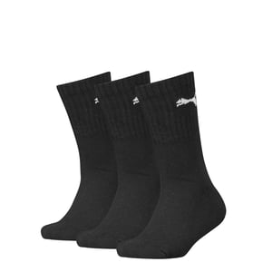 Puma Kinder/Kinder Logo Crew Sokken (Pak van 3) (Zwart)